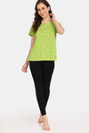 Rosaline Mystic Town Knit Cotton Top (Pack of 2) - Green Orange — thumbnail 10